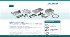 Desktop Screenshot of honeckergmbh.de