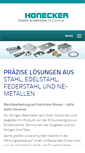 Mobile Screenshot of honeckergmbh.de